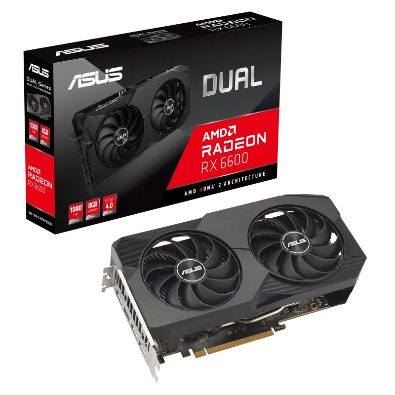 Tarjeta de video ASUS DUAL-RX6600-8G-V2